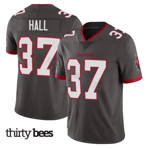 Kemon Hall ＃37 Tampa Bay Buccaneers Men's Limited Pewter Alternate Vapor Jersey