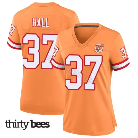 Kemon Hall ＃37 Tampa Bay Buccaneers Women's Game Cream sicle 50th Season Jersey