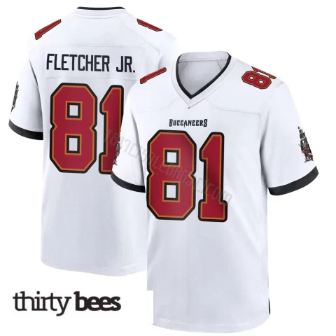 Kenny Fletcher Jr. ＃81 Tampa Bay Buccaneers Youth Game White Jersey