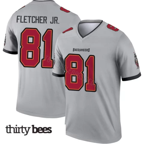 Kenny Fletcher Jr. ＃81 Tampa Bay Buccaneers Youth Legend Gray Inverted Jersey