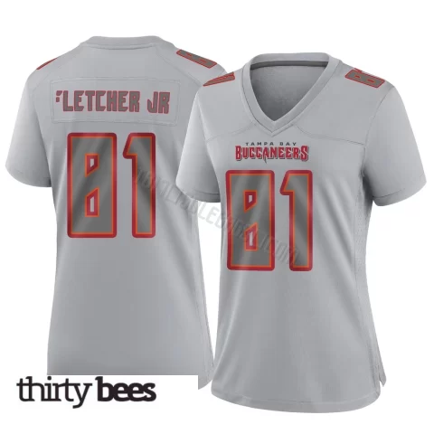 Kenny Fletcher Jr. ＃81 Tampa Bay Buccaneers Women's Game Gray Atmosphere Fashion Jersey