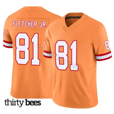 Kenny Fletcher Jr. ＃81 Tampa Bay Buccaneers Men's Limited Orange Vapor F.U.S.E. Jersey