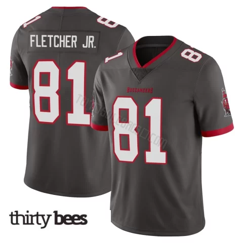 Kenny Fletcher Jr. ＃81 Tampa Bay Buccaneers Men's Limited Pewter Alternate Vapor Jersey