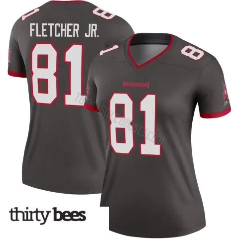 Kenny Fletcher Jr. ＃81 Tampa Bay Buccaneers Women's Legend Pewter Alternate Jersey