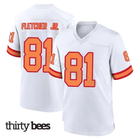 Kenny Fletcher Jr. ＃81 Tampa Bay Buccaneers Youth Game White '76 Jersey