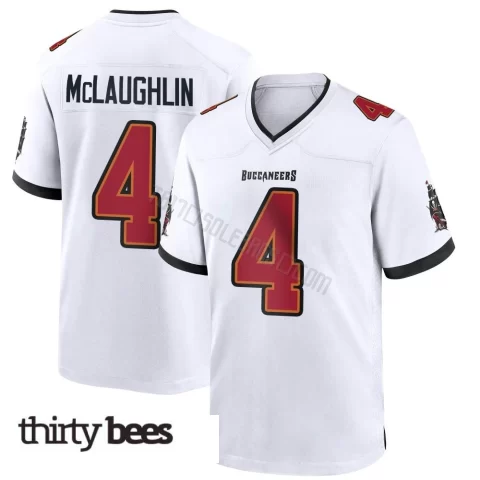 Chase McLaughlin ＃4 Tampa Bay Buccaneers Men's Game White Jersey