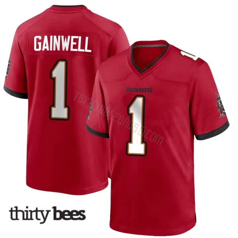 Kenny Gainwell ＃1 Tampa Bay Buccaneers Youth Game Red Team Color Jersey