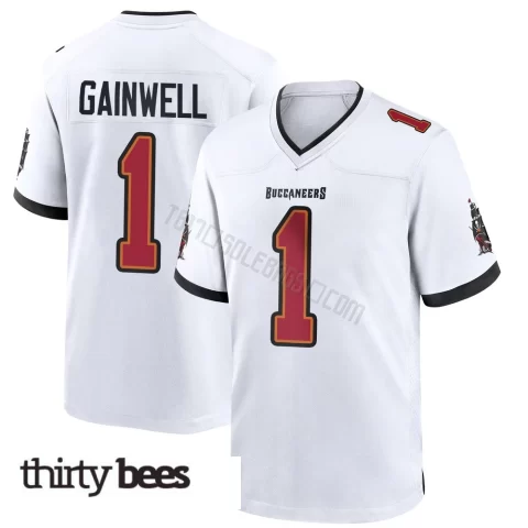 Kenny Gainwell ＃1 Tampa Bay Buccaneers Youth Game White Jersey