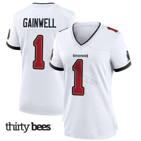 Kenny Gainwell ＃1 Tampa Bay Buccaneers Women's Game White Jersey
