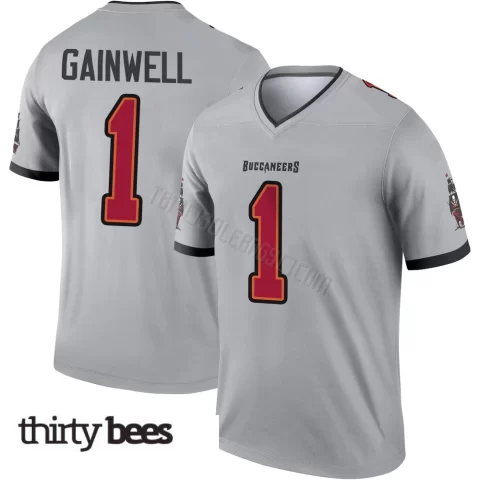 Kenny Gainwell ＃1 Tampa Bay Buccaneers Youth Legend Gray Inverted Jersey