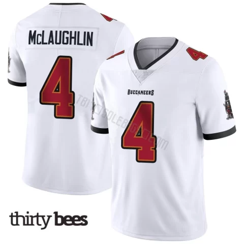 Chase McLaughlin ＃4 Tampa Bay Buccaneers Men's Limited White Vapor Untouchable Jersey