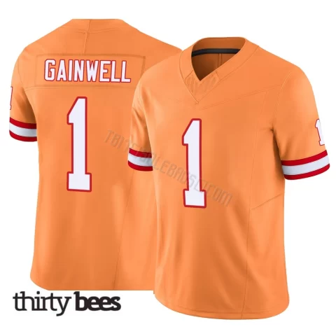 Kenny Gainwell ＃1 Tampa Bay Buccaneers Men's Limited Orange Vapor F.U.S.E. Jersey