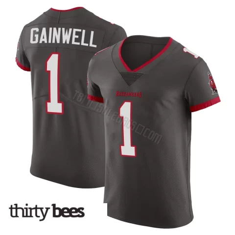 Kenny Gainwell ＃1 Tampa Bay Buccaneers Men's Elite Pewter Alternate Vapor Jersey