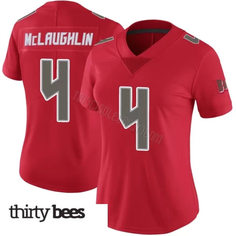 Chase McLaughlin ＃4 Tampa Bay Buccaneers Women's Limited Red Color Rush Jersey
