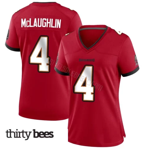 Chase McLaughlin ＃4 Tampa Bay Buccaneers Women's Game Red Team Color Jersey