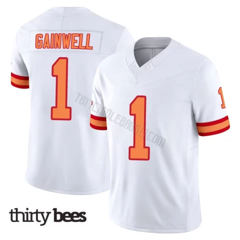 Kenny Gainwell ＃1 Tampa Bay Buccaneers Youth Limited White '76 Vapor F.U.S.E. Jersey