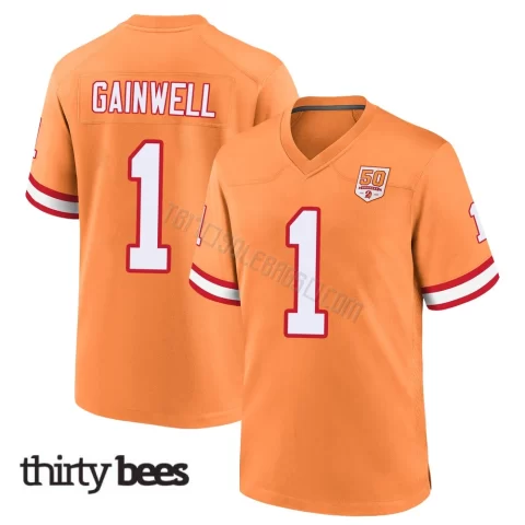 Kenny Gainwell ＃1 Tampa Bay Buccaneers Youth Game Cream sicle 50th Season Jersey