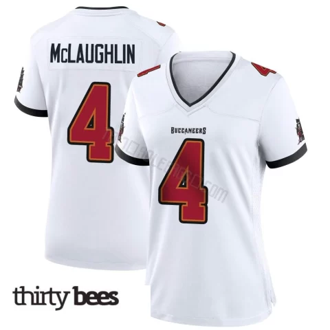 Chase McLaughlin ＃4 Tampa Bay Buccaneers Women's Game White Jersey