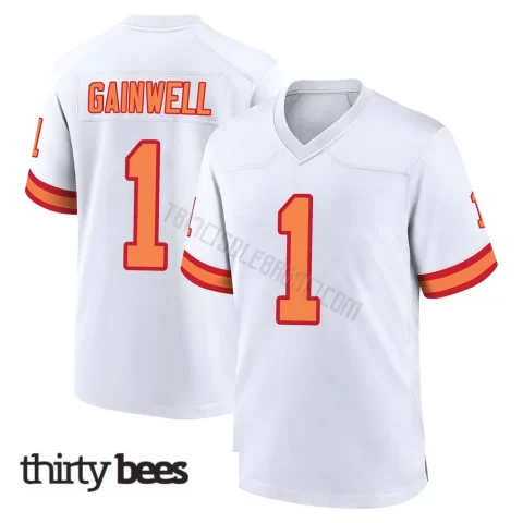 Kenny Gainwell ＃1 Tampa Bay Buccaneers Youth Game White '76 Jersey