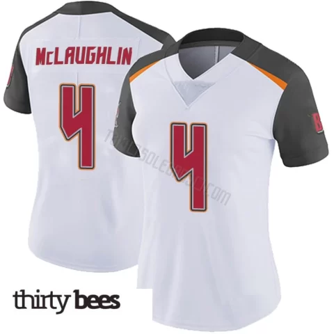 Chase McLaughlin ＃4 Tampa Bay Buccaneers Women's Limited White Vapor Untouchable Jersey