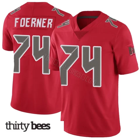 Marshall Foerner ＃74 Tampa Bay Buccaneers Youth Limited Red Color Rush Jersey