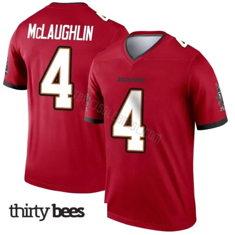 Chase McLaughlin ＃4 Tampa Bay Buccaneers Men's Legend Red Jersey