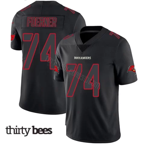 Marshall Foerner ＃74 Tampa Bay Buccaneers Men's Limited Black Impact Jersey