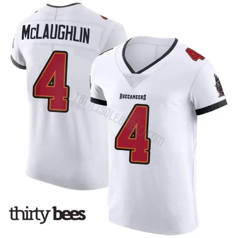 Chase McLaughlin ＃4 Tampa Bay Buccaneers Men's Elite White Vapor Jersey