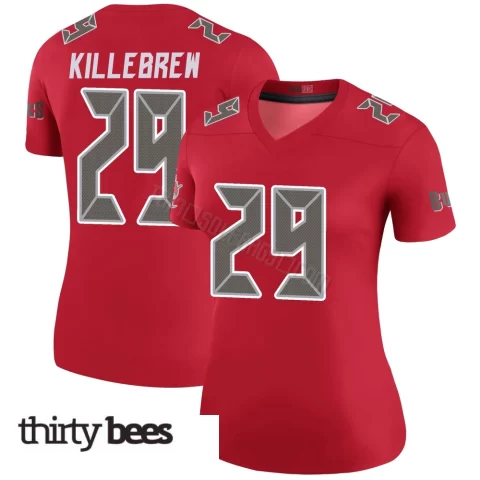 Miles Killebrew ＃29 Tampa Bay Buccaneers Women's Legend Red Color Rush Jersey
