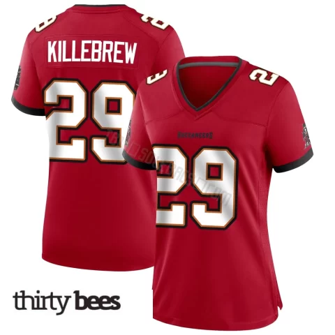 Miles Killebrew ＃29 Tampa Bay Buccaneers Women's Game Red Team Color Jersey