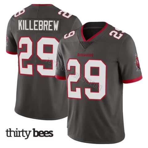Miles Killebrew ＃29 Tampa Bay Buccaneers Men's Limited Pewter Alternate Vapor Jersey