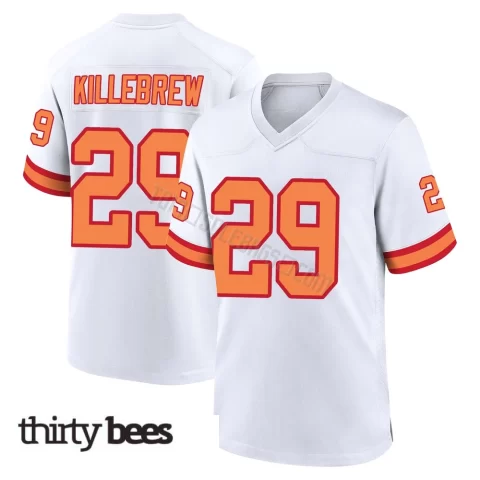 Miles Killebrew ＃29 Tampa Bay Buccaneers Men's Game White '76 Jersey