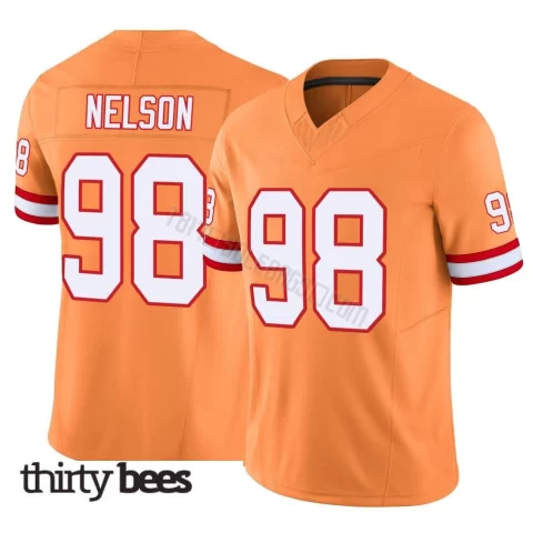 Anthony Nelson ＃98 Tampa Bay Buccaneers Youth Limited Orange Vapor F.U.S.E. Jersey