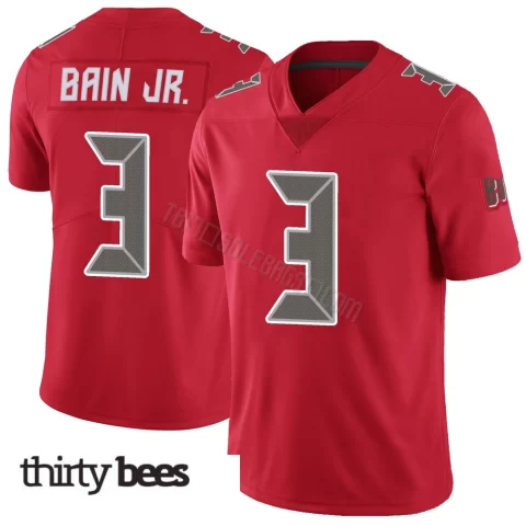 Rueben Bain Jr. ＃3 Tampa Bay Buccaneers Men's Limited Red Color Rush Jersey