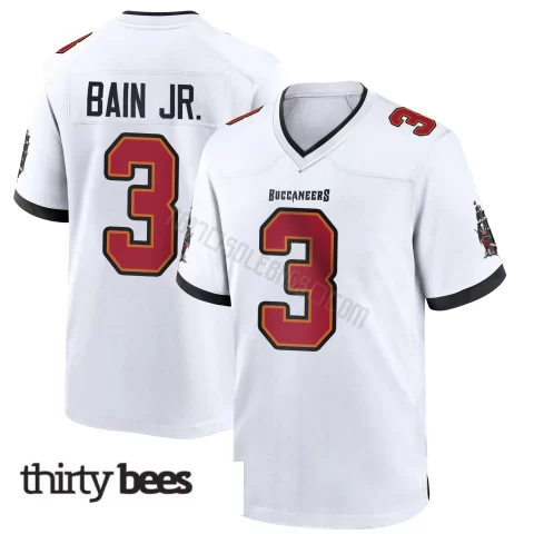 Rueben Bain Jr. ＃3 Tampa Bay Buccaneers Youth Game White Jersey