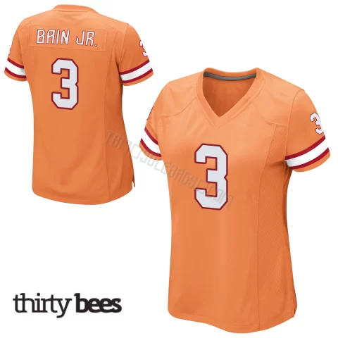 Rueben Bain Jr. ＃3 Tampa Bay Buccaneers Women's Game Orange Alternate Jersey