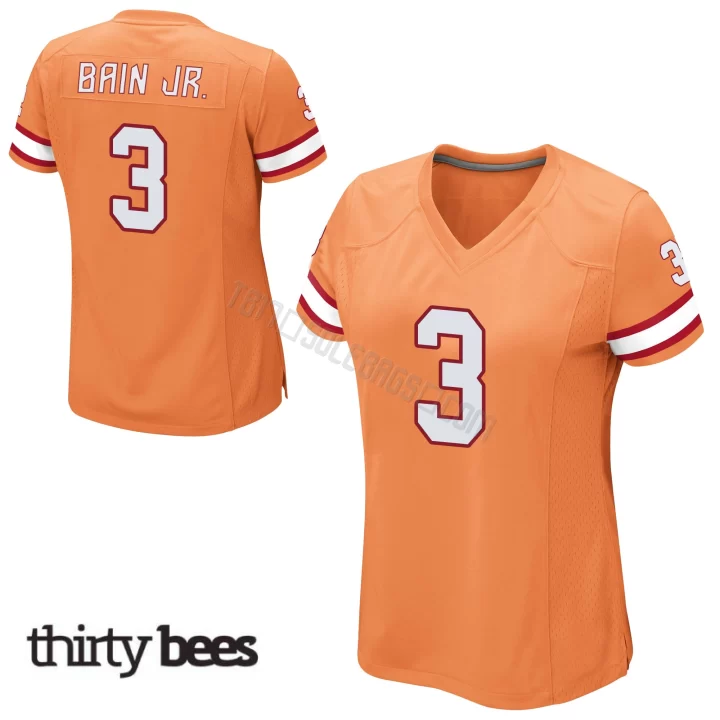 Rueben Bain Jr. ＃3 Tampa Bay Buccaneers Women's Game Orange Alternate Jersey