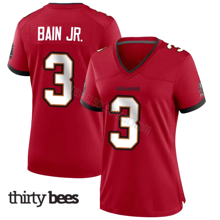 Rueben Bain Jr. ＃3 Tampa Bay Buccaneers Women's Game Red Team Color Jersey