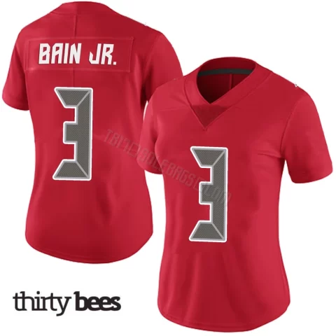 Rueben Bain Jr. ＃3 Tampa Bay Buccaneers Women's Limited Red Team Color Vapor Untouchable Jersey