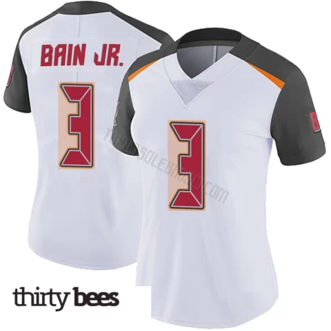 Rueben Bain Jr. ＃3 Tampa Bay Buccaneers Women's Limited White Vapor Untouchable Jersey