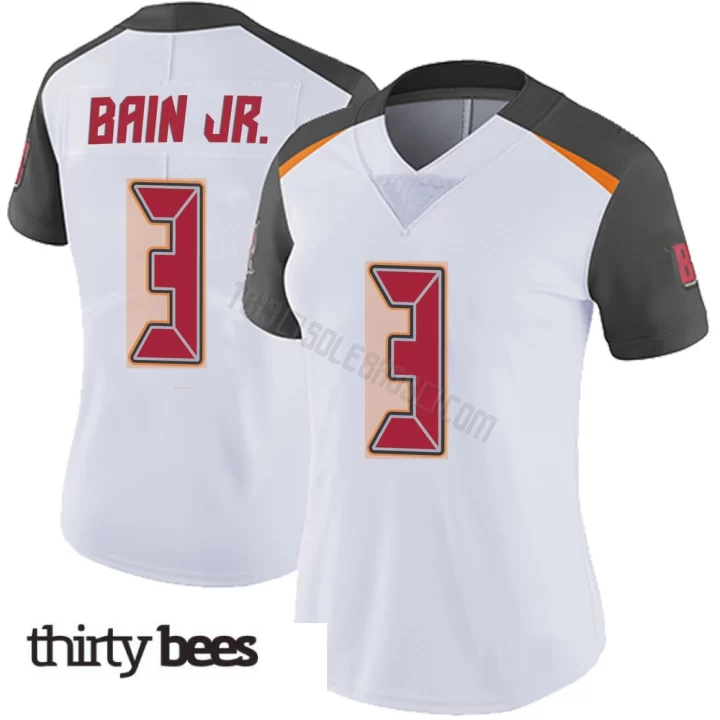 Rueben Bain Jr. ＃3 Tampa Bay Buccaneers Women's Limited White Vapor Untouchable Jersey
