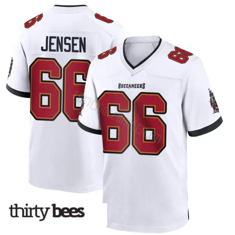 Ryan Jensen ＃66 Tampa Bay Buccaneers Youth Game White Jersey