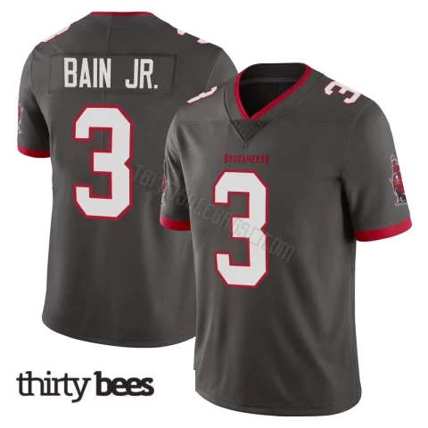 Rueben Bain Jr. ＃3 Tampa Bay Buccaneers Men's Limited Pewter Alternate Vapor Jersey