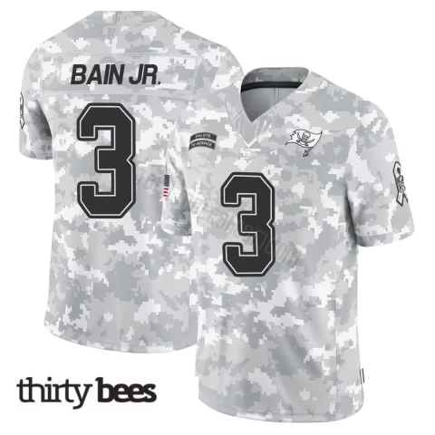 Rueben Bain Jr. ＃3 Tampa Bay Buccaneers Youth Limited Arctic Camo 2024 Salute to Service Jersey