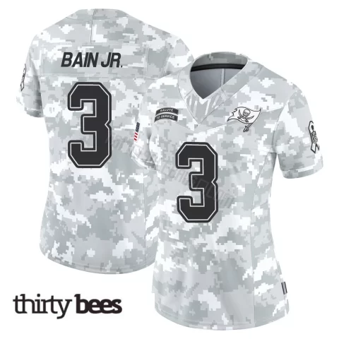 Rueben Bain Jr. ＃3 Tampa Bay Buccaneers Women's Limited Arctic Camo 2024 Salute to Service Jersey