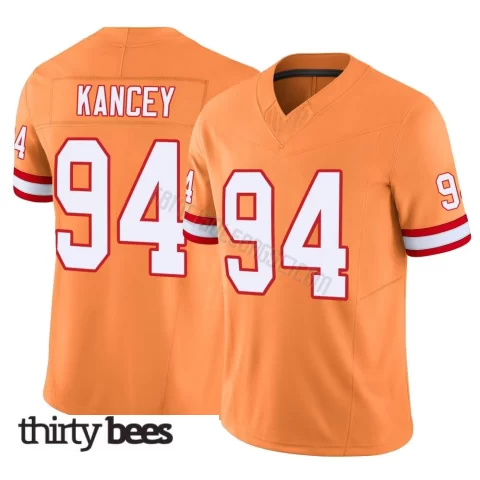 Calijah Kancey ＃94 Tampa Bay Buccaneers Men's Limited Orange Vapor F.U.S.E. Jersey