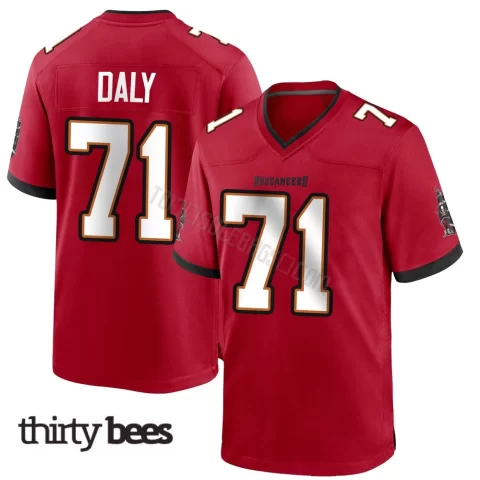 Scott Daly ＃71 Tampa Bay Buccaneers Men's Game Red Team Color Jersey