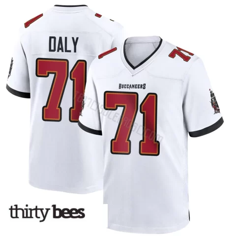Scott Daly ＃71 Tampa Bay Buccaneers Youth Game White Jersey