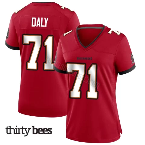 Scott Daly ＃71 Tampa Bay Buccaneers Women's Game Red Team Color Jersey