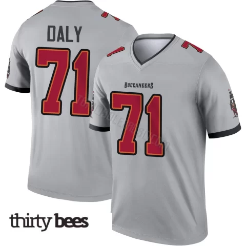 Scott Daly ＃71 Tampa Bay Buccaneers Men's Legend Gray Inverted Jersey